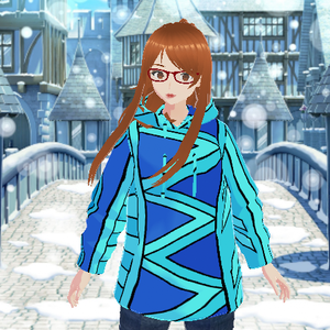 Blue Winter Hoodie
