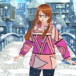 Pink Winter Hoodie