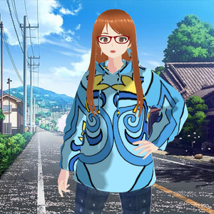 Blue/Yellow Boho tile Hoodie