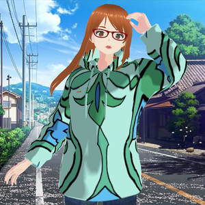 Green/Blue Boho tile Hoodie