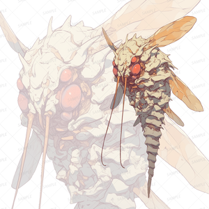 【神話生物】昆殻の針帝_立ち絵透過