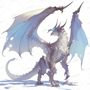 【神話生物】雪嵐の覇王竜