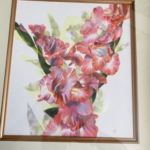 水彩画（原画）（額装済み）「氷の世界」 - gomaramen888 - BOOTH