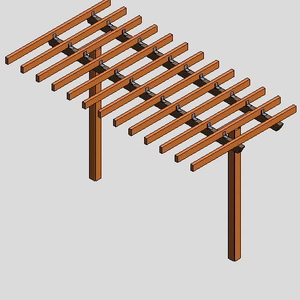 パーゴラ　rfa revit2019 Fbx