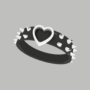 スパイクハートチョーカー / Spiked Heart Choker