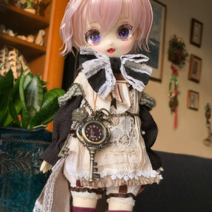 OBドールヘッド E-01『OTOKO』メイクカスタム済+レジンアイ - 猫 OBドールヘッド E-01『OTOKO』メイクカスタム済+レジンアイ - 猫