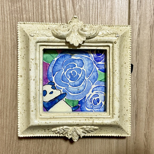 勝利の花言葉「バラ（青）」