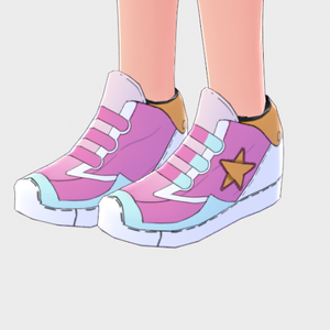 [VROID] Pink Star Shoes