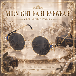 夜藍の伯爵 — ラウンドグラス v4 / Midnight Earl Eyewear