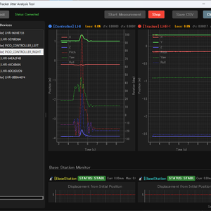 SteamVR Tracker Jitter Analysis Tool - トラッカー揺れ解析・可視化ツール