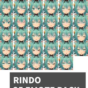 竜胆[Rindo] 3.0 SDK用 35個 表情 パッケージ [35,49 Face Emote Package]