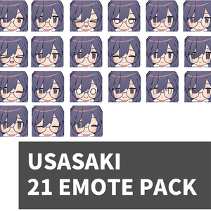 うささき[Usasaki] 3.0 SDK用 21個 表情 パッケージ [21 Face Emote Package]