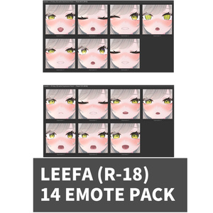 リーファ[Leefa] 3.0 SDK用42個 表情 パッケージ [42,56 Face Emote Package] 缩略图 2