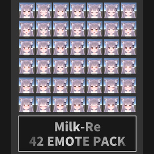 Milk Re [Milk Re] 3.0 SDK, 42 pieces for VCC [42 Face Emote Package]