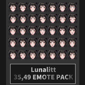 ルーナリット[Lunalitt] 3.0 SDK,VCC用 35,49個 表情 パッケージ [35,49 Face Emote Package]