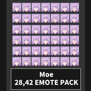 萌[Moe] 3.0 SDK, VCC用 28,42個 表情 パッケージ [28,42 Face Emote Package]
