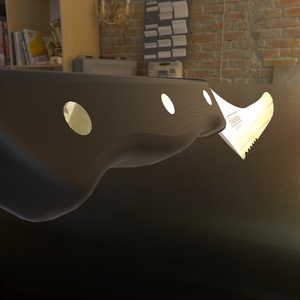 【VRChat想定】3Dモデル　世界の包丁〔ギコギコしなくても切れる包丁「Fukushima」〕 缩略图 6