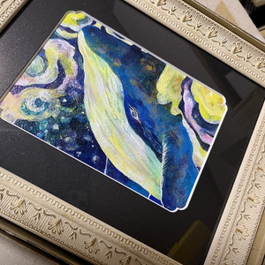 まなざし（アクリル絵の具イラスト原画） - zarazara space - BOOTH