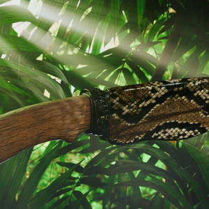 Optimized Tactical Military Knife & Reptile Leather Sheath (VRChat / Game-Ready) — 3.3k Tris, 2K Textures
