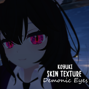 【狐雪ちゃん専用】肌テクスチャ素材 悪魔の目/ Koyuki Skin texture Demon Eyes