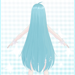 【VRoid 旧Ver】ロングヘアMk-III【ヘアプリセット】