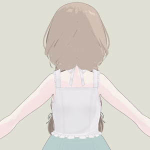 【Vroid】2Wayふんわりおさげ_ボブ【ヘアプリセット】