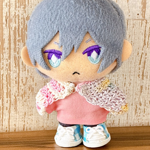 10cm〜11cm ぬいぐるみ用 着ぐるみ まんまる猫(ちびしっぽ) 服 ぬい服