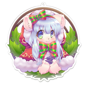 シロクマちゃんクリスマスアクキー