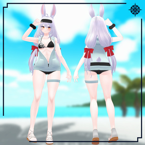 【VRC想定】サマークラウド (Bikini&Vest) 【卯月用】 缩略图 6