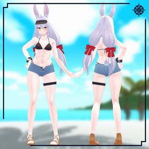 【VRC想定】サマークラウド (Bikini&Vest) 【卯月用】 缩略图 3