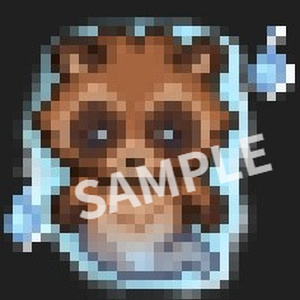 【pictSQUARE用アバターデータ】幽霊たぬき（ドット絵素材）