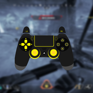【配信】GamePAD Overlay 黄色【オーバーレイ】