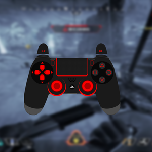 【配信】GamePAD Overlay 赤色【オーバーレイ】