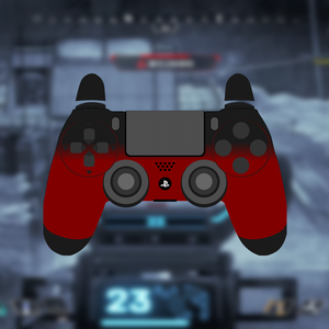 【配信】GamePAD Overlay Red&Black(赤黒色)【オーバーレイ】