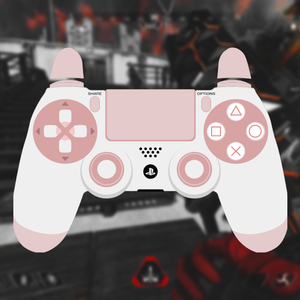 【配信】GamePAD Overlay White Pink【オーバーレイ】