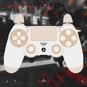 【配信】GamePAD Overlay White Orenge【オーバーレイ】