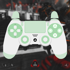 【配信】GamePAD Overlay White Green【オーバーレイ】