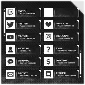 【TwitchPanel】8Color -NEON- ツイッチパネル画像【配信】