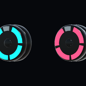 【VRChat】NEON CORE Yo-Yo｜アバター用ヨーヨー・4色セット【PCVR】