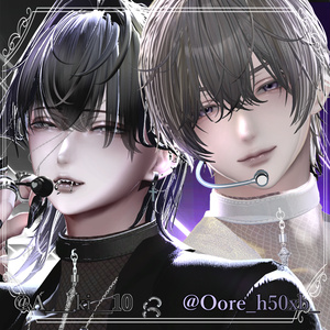 【水瀬対応】Makeup & Eyes texture 60collar ＋ペア用pose アイドルメイク 缩略图 18