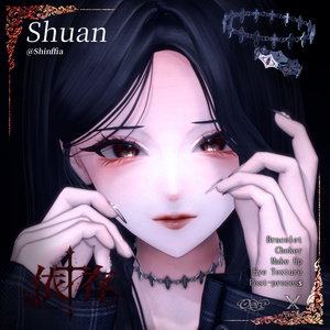 【男女9アバター対応】依存Makeup & Eyes texture 7color+Post-process Veloa X Oore 缩略图 25