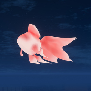 【VRChat向け】泳ぐアニメーション付き金魚モデル 4点セット 缩略图 6