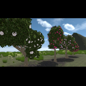 【VRChat向け】山茶花の植木・生垣 8タイプ×3色セット 缩略图 11