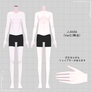 【無料/再配布可】貫通幌式男性素体(KTHBody)【VRChat想定/制作者向け】 缩略图 2