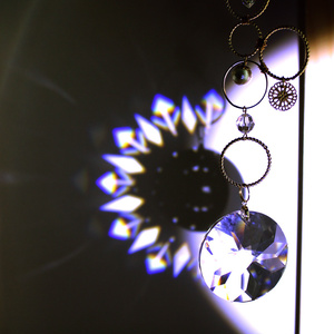 金環のサンキャッチャーSwarovski crystal使用(受注制作)