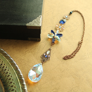 【1点もの】ゴシック調 藍のサンキャッチャー ☆ Swarovski Crystal使用 Radiant