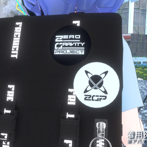 【無料】ZeroGravityProject　ロゴ缶バッジ