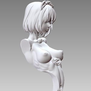 『​Stepgirl-CAT STATUE』 STL file for 3D printing 缩略图 3