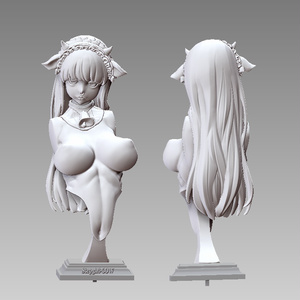 『​Stepgirl-COW STATUE』 STL file for 3D printing 缩略图 2