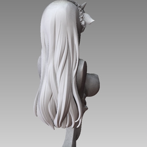 『​Stepgirl-COW STATUE』 STL file for 3D printing 缩略图 5